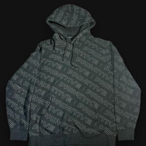Primitive Men's Black and Grey Hoodie